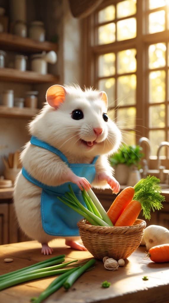 The Tiny Chef's Kitchen: How AI Brought a Hamster's Dream to Life #digen ai #FreeAIVideoGenerator