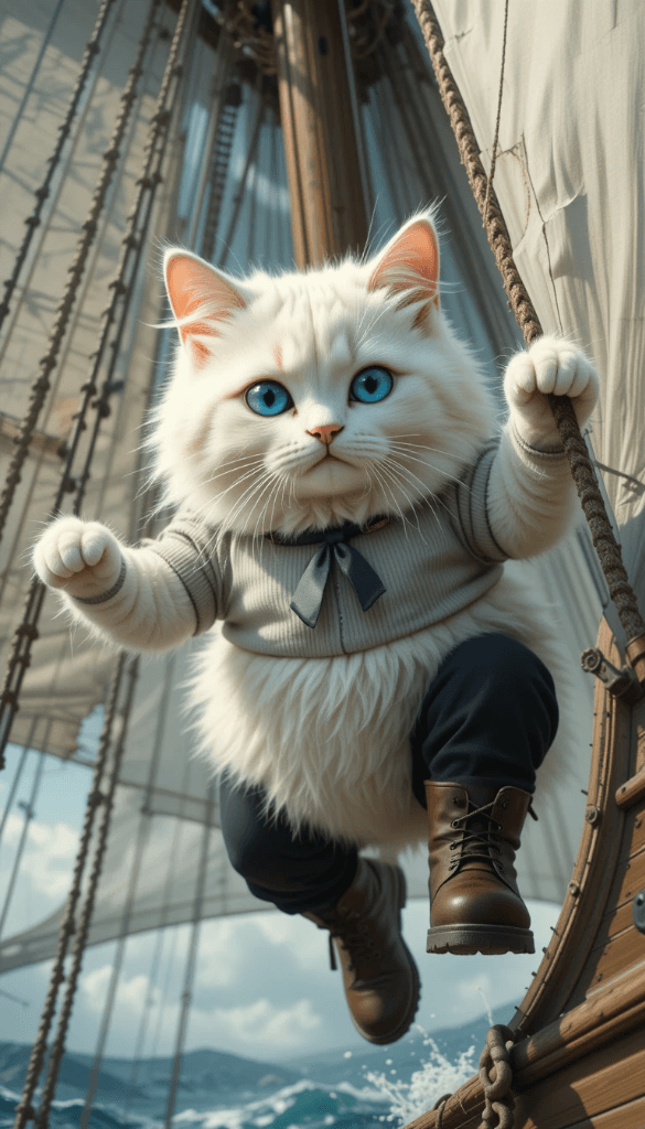 How a Playful Cat Captured Adventure at Sea with AI Video Magic #digen ai #FreeAIVideoGenerator