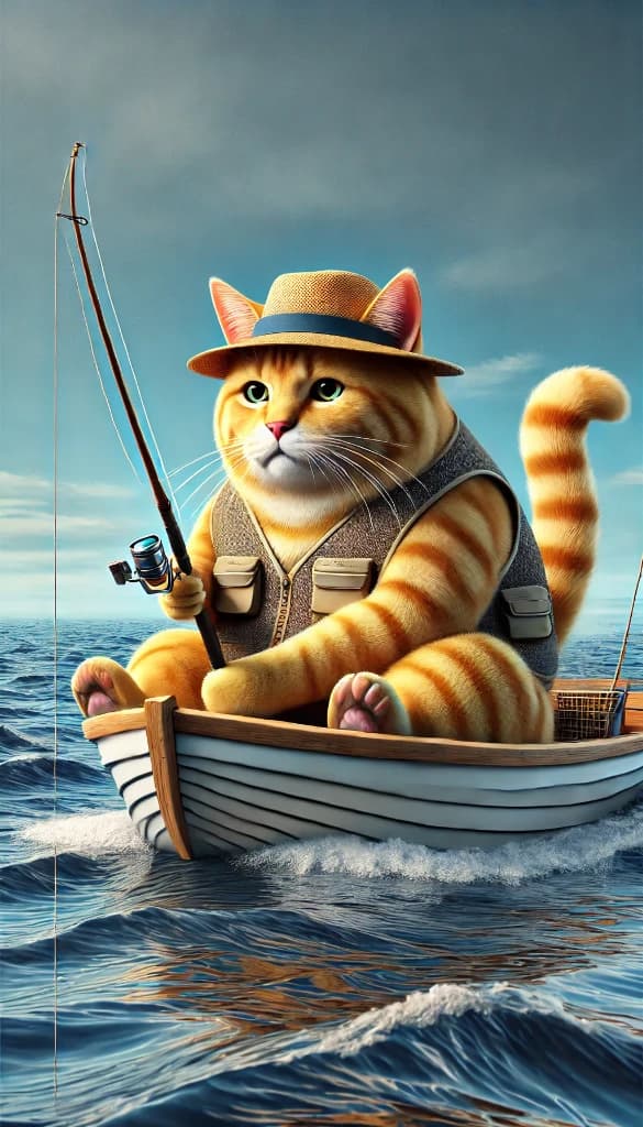 How This Fisherman Cat Became an Internet Sensation with AI Video Magic? #digenai #FreeAIVideoGenerator