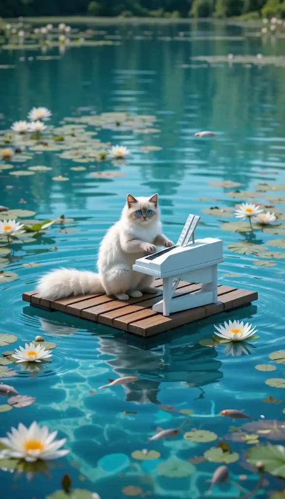 Enchanting Cat Piano Concert: How AI Made This Magical Moment Possible #digen ai #FreeAIVideoGenerator