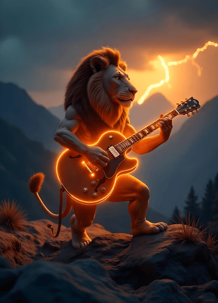 How AI Brought a Rockstar Lion to Life: Your Free Guide to Creating Epic Videos #digenai #FreeAIVideoGenerator