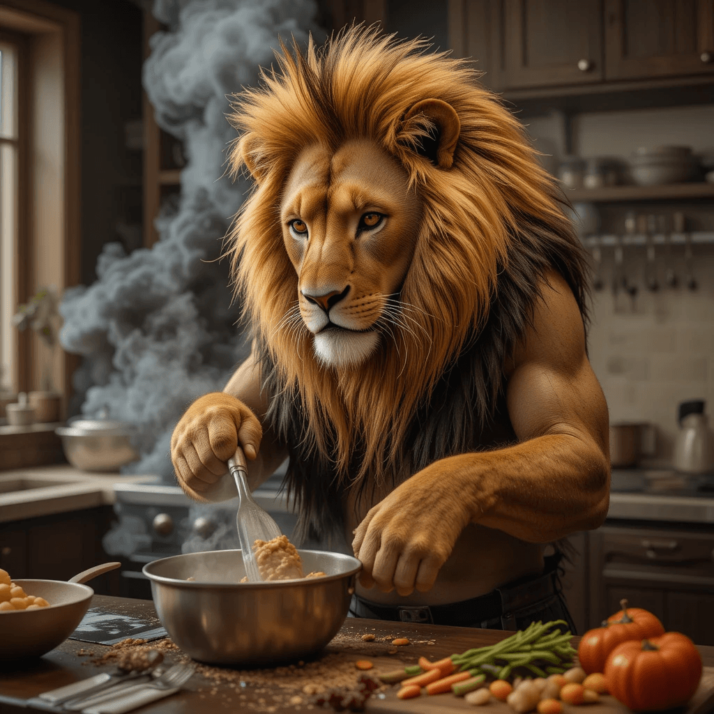How a Lion Chef Became an Internet Sensation—And How You Can Too! #digen ai #FreeAIVideoGenerator