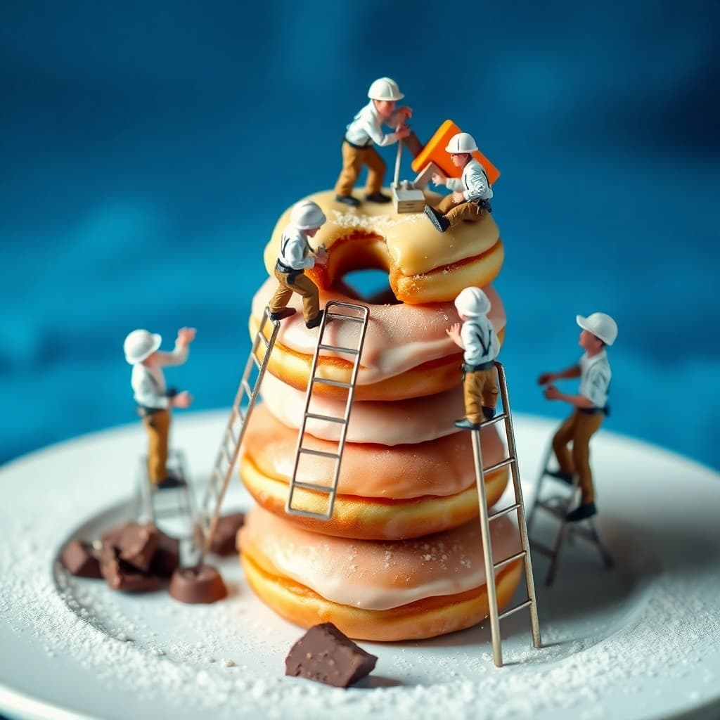 Mini Engineers Build a Donut Empire—How AI Makes It Possible! #digenai #FreeAIVideoGenerator