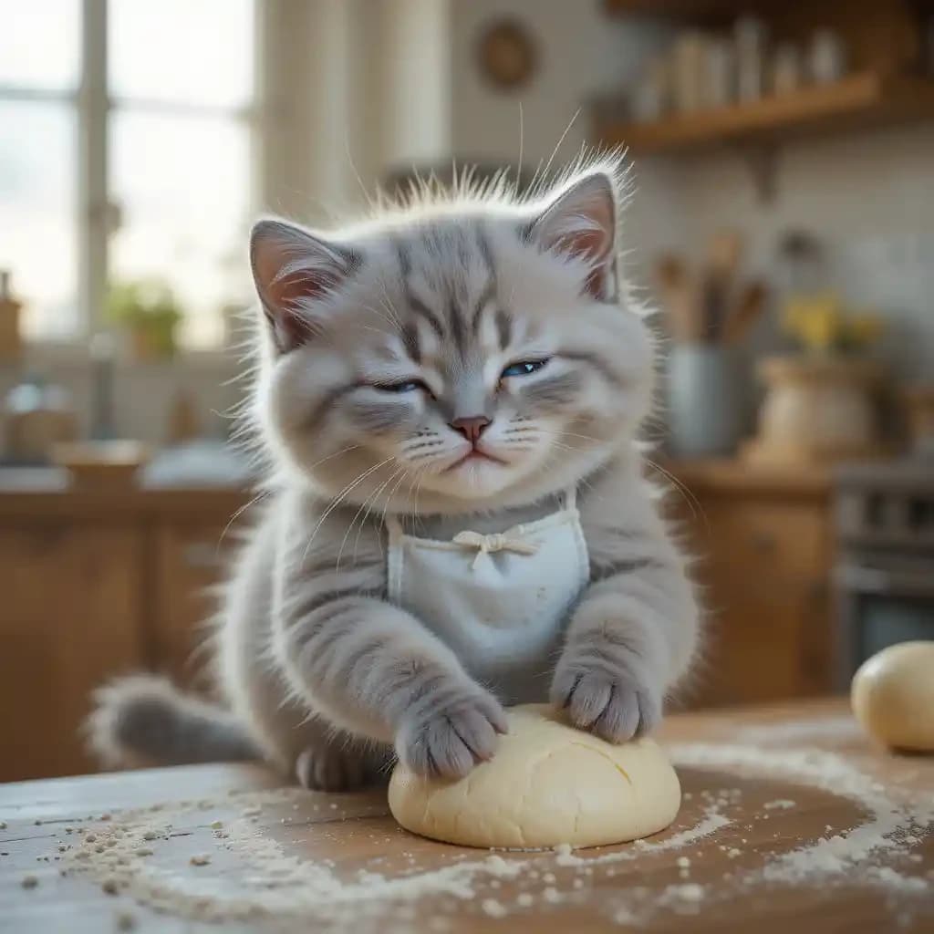 The Whiskered Baker: How AI Brought This Kitten’s Kitchen Dreams to Life #digenai #FreeAIVideoGenerator