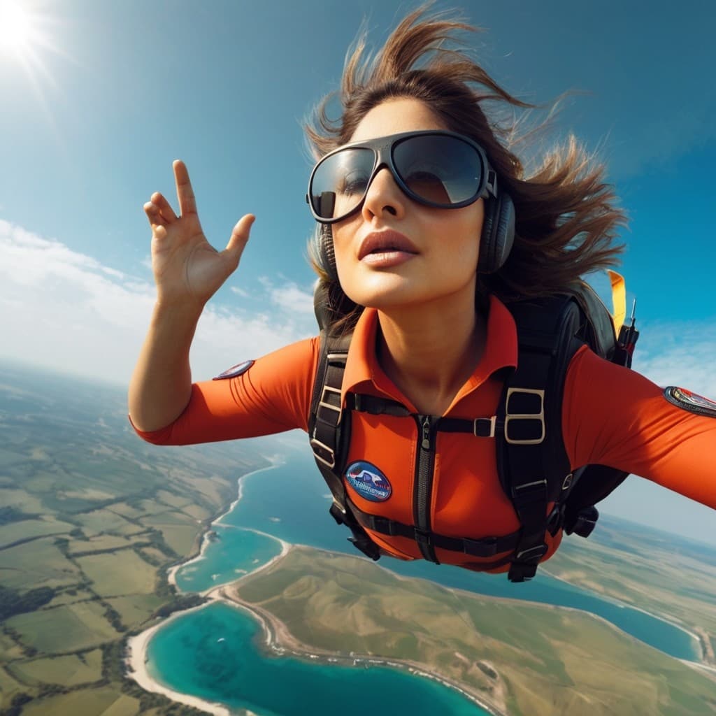 Skydiving into Creativity: How AI Lets You Capture Thrilling Moments Mid-Flight #digen ai #FreeAIVideoGenerator