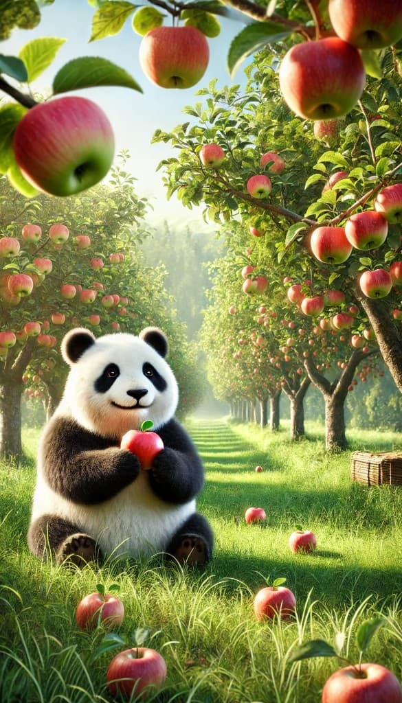 Panda's Apple Orchard Secret: How AI Unleashes Your Creativity #digen ai# #Free AI Video Generator#