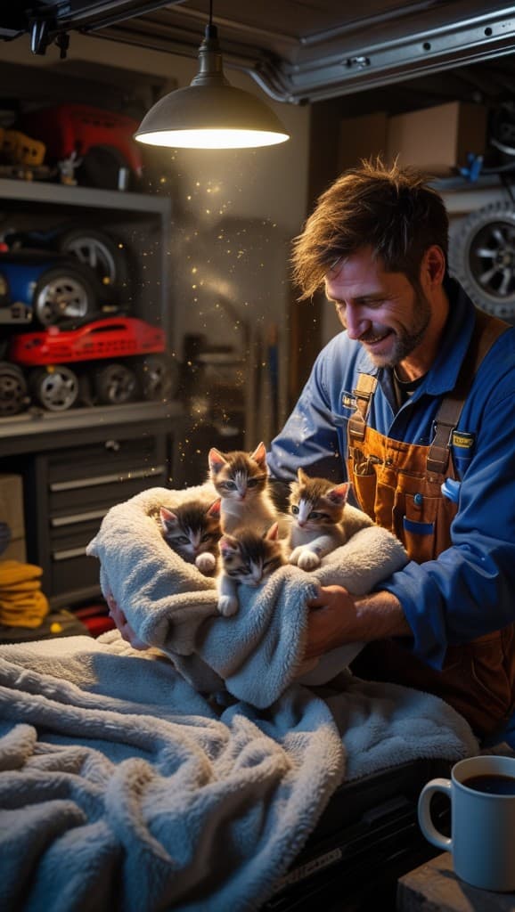 How One Man’s Garage Became a Haven for Kittens—and How You Can Capture That Magic with AI Video! #digen ai# #Free AI Video Generator#