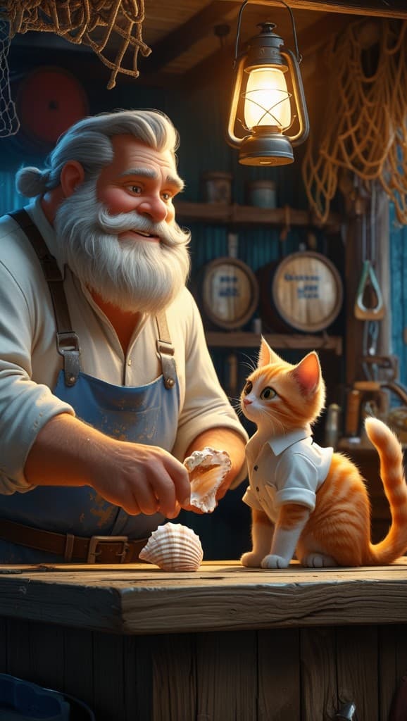 Unlocking Ocean Mysteries with AI: How an Old Sailor and His Kitten Captivated the World #digen ai #FreeAIVideoGenerator