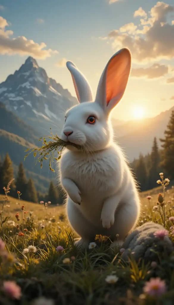 How a Sunset Meadow Rabbit Inspired My AI Video Masterpiece #digenai #FreeAIVideoGenerator