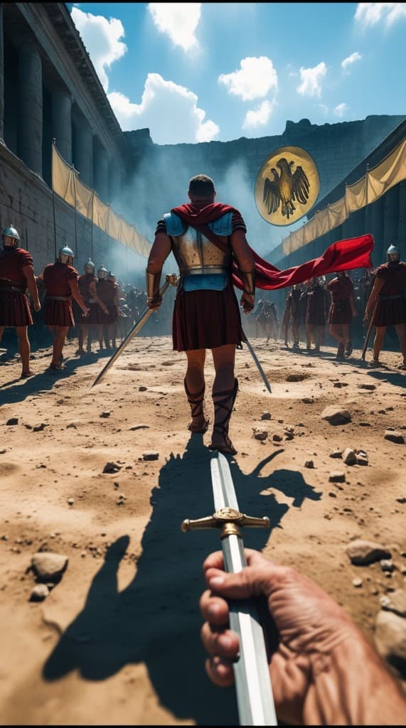 From Ancient Arena to Modern Screen: How AI Brings History to Life #digen ai #FreeAIVideoGenerator