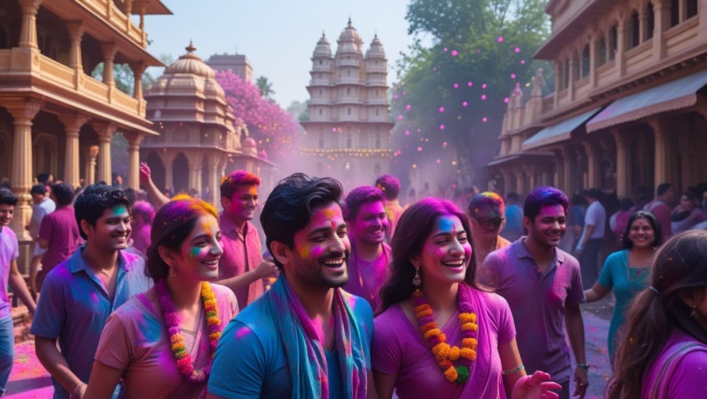 How to Recreate Holi's Colorful Magic with AI? Make Viral Cultural Shorts in 3 Clicks #digen ai# #Free AI Video Generator#