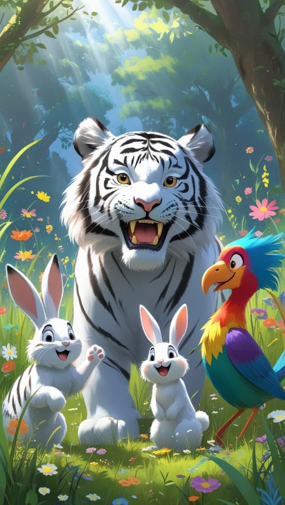 How AI Brought a Tiger’s Forest Fiesta to Life – And How You Can Too! #digenai #FreeAIVideoGenerator