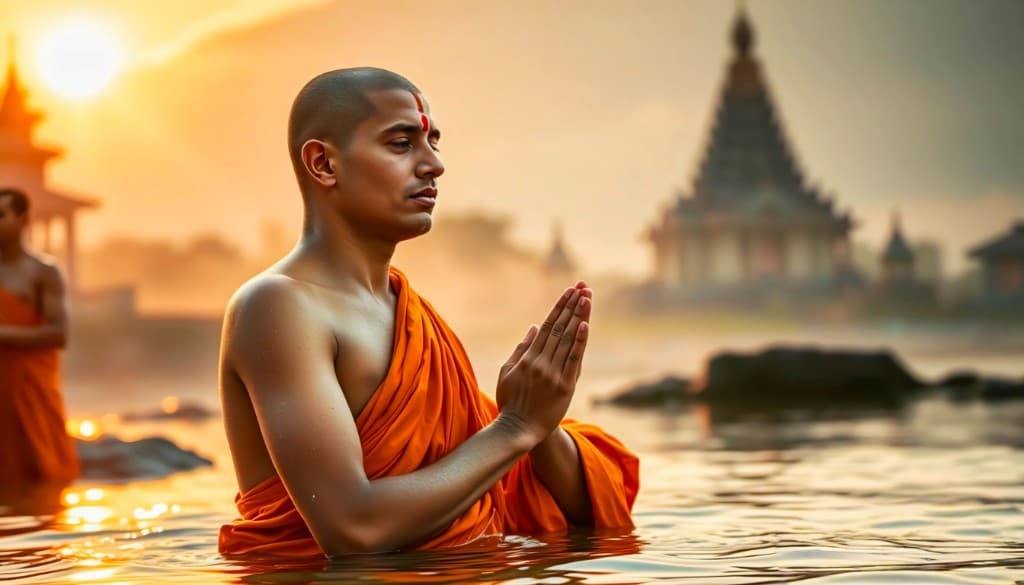 How AI Brought a Monk’s Serene Moment to Life: A Free Video Creation Journey #digen ai #FreeAIVideoGenerator