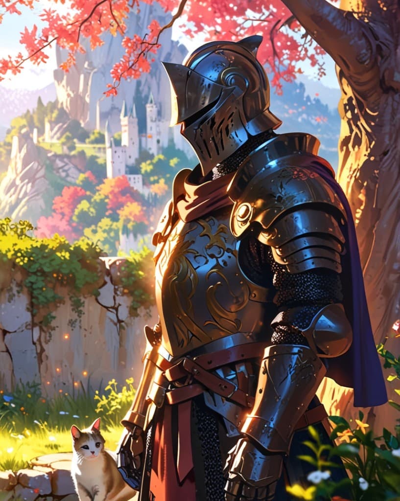 When Knights Meet Cats: How AI Brought a Medieval Fantasy to Life #digen ai# #FreeAIVideoGenerator#