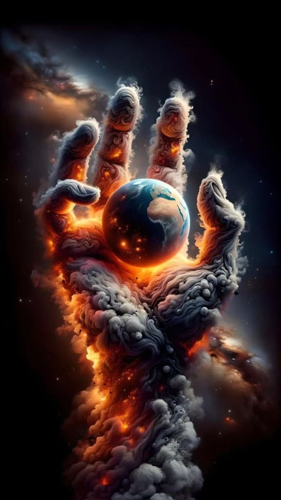 How AI Lets You Craft Cosmic Masterpieces: Your Earth-Holding Hand Video in Seconds #digenai #FreeAIVideoGenerator