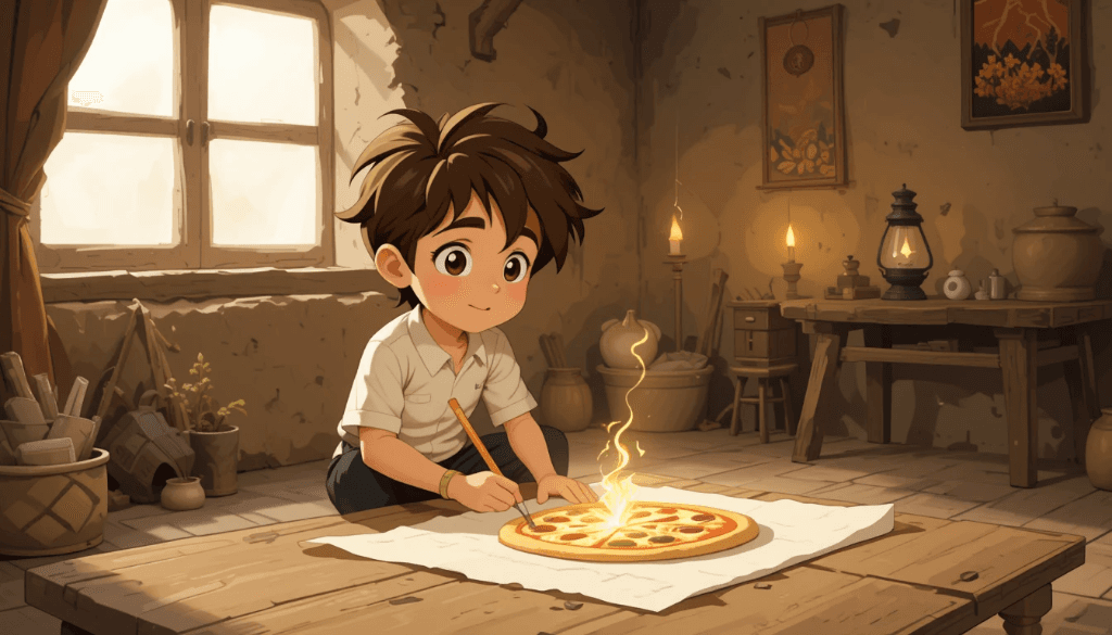 The Boy Who Brought Pizza to Life with Magic—and AI! #digen ai# #FreeAI Video Generator
