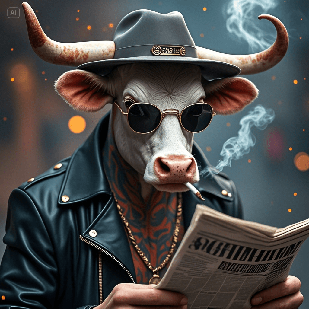 How Did This Cool Cow Professor Become an AI Video Sensation? #digen ai #FreeAIVideoGenerator