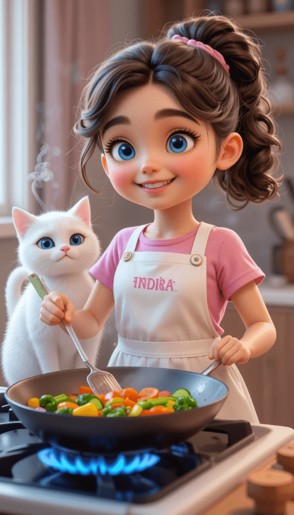 How Indira and Her Magical Kitchen Cat Became Viral Video Stars? #digen ai #FreeAIVideoGenerator