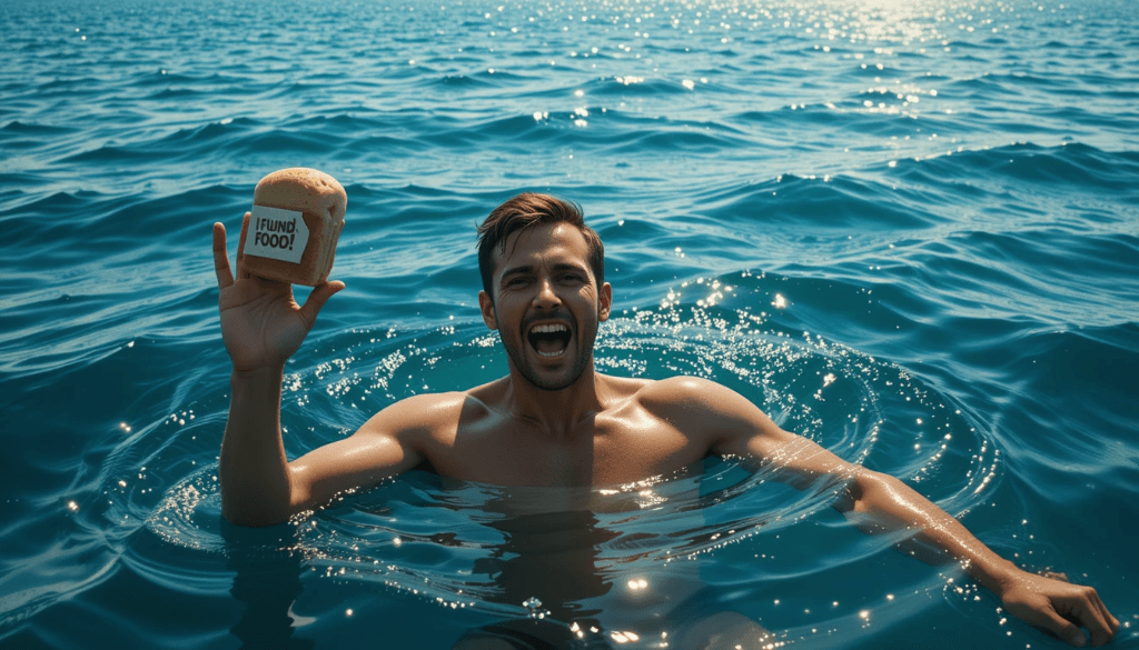 How Did This Guy Find Lunch in Paradise? Your AI Video Secret Revealed #digenai #FreeAIVideoGenerator