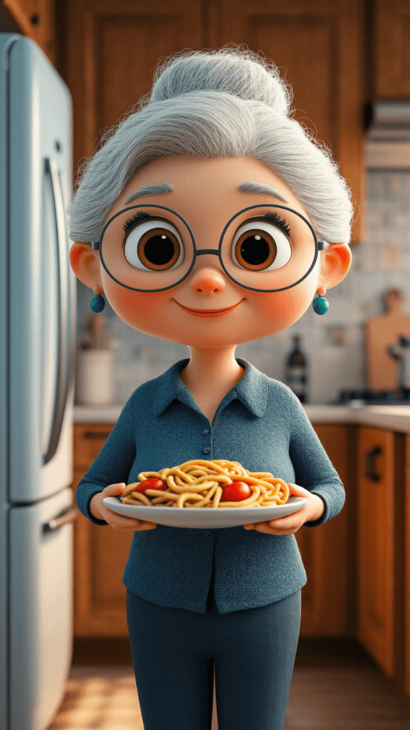 Grandma's Kitchen Magic: How AI Brought Her Spaghetti Masterpiece to Life #digenai #FreeAIVideoGenerator