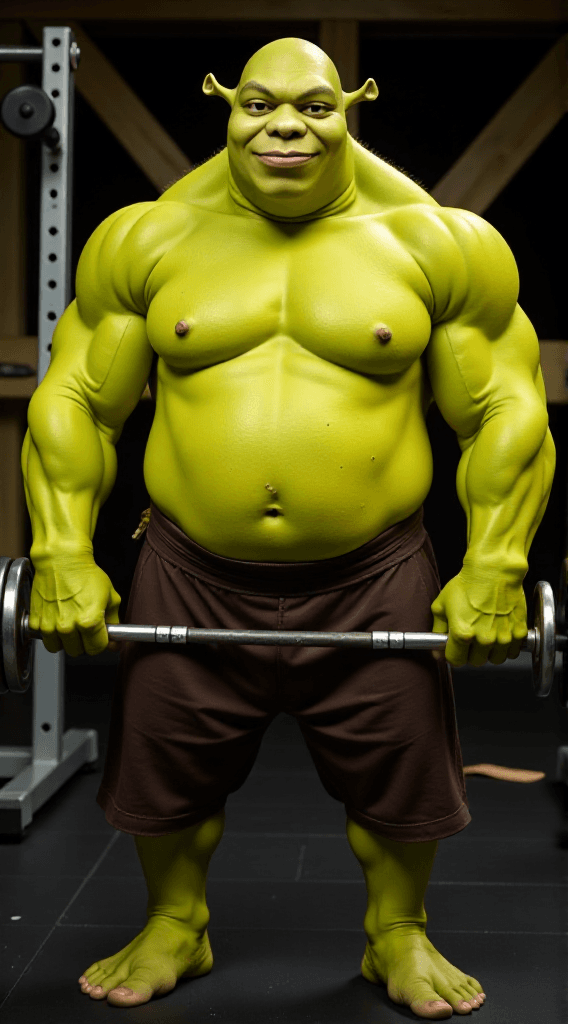 How AI Brought Shrek’s Gym Dreams to Life (And How You Can Too!) #digenai #FreeAIVideoGenerator