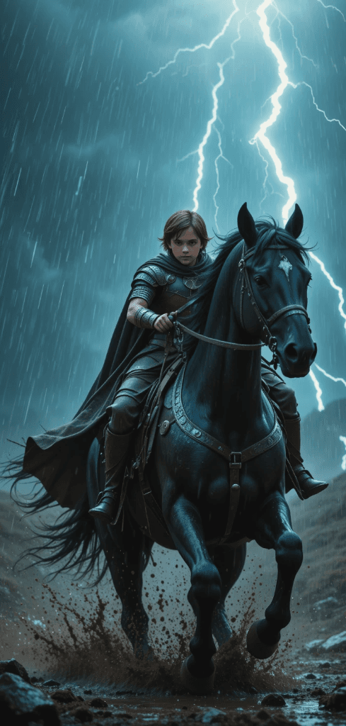 Storm-Chasing Heroics: How AI Brought This Epic Warrior’s Journey to Life #digen ai# #FreeAIVideoGenerator