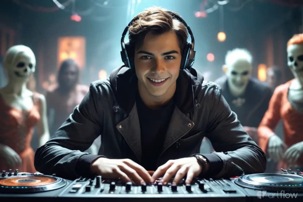 How One Young DJ Turned Halloween into a Rave with AI Magic – And You Can Too! #digenai #FreeAIVideoGenerator