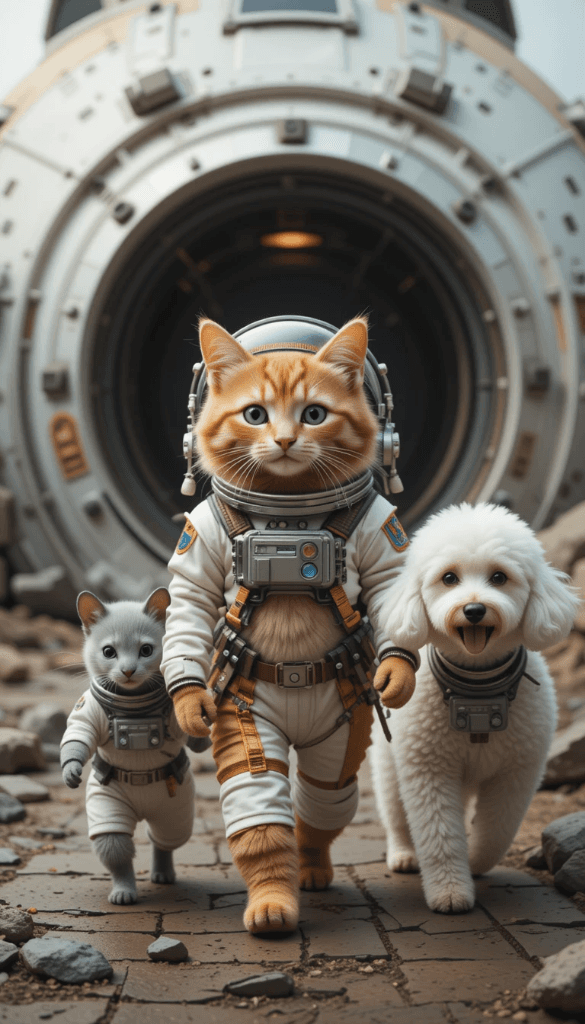 How This Cat Led a Cosmic Crew: Create Your Own Space Adventure with AI #digenai #FreeAIVideoGenerator