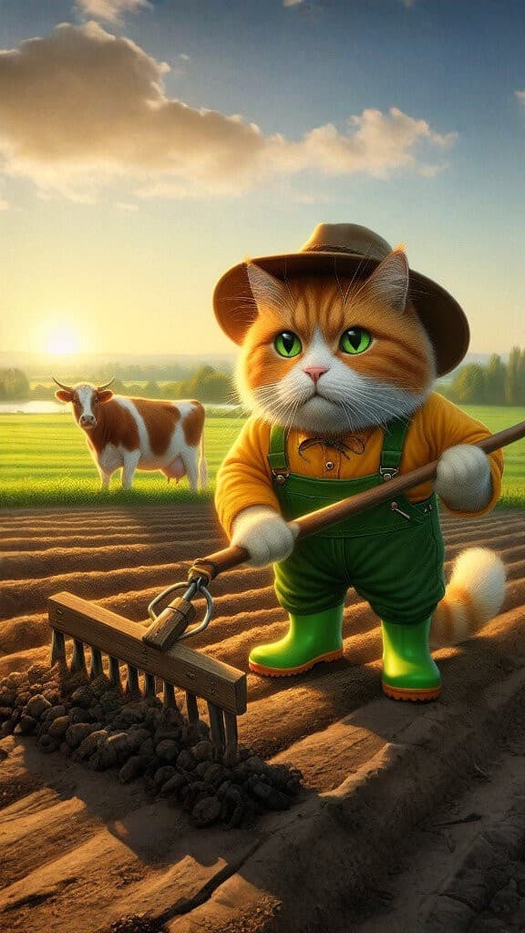How This Farming Cat Became an Internet Sensation (And How You Can Too!) #digenai #FreeAIVideoGenerator