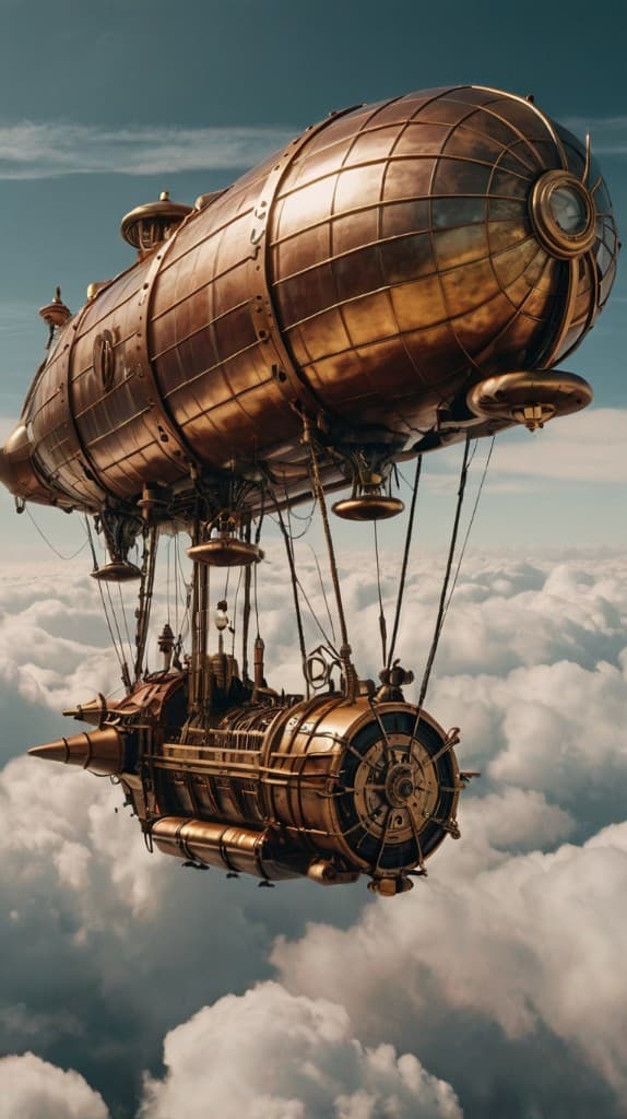 Steampunk Dreams Come Alive: How AI Made This Airship Adventure Possible #digen ai #FreeAIVideoGenerator