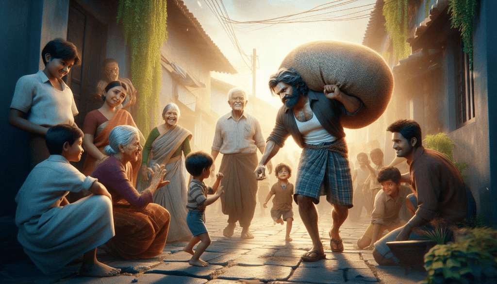 How a Simple Village Sack Became a Story of Community Magic – Made Easy with AI #digen ai #FreeAIVideoGenerator