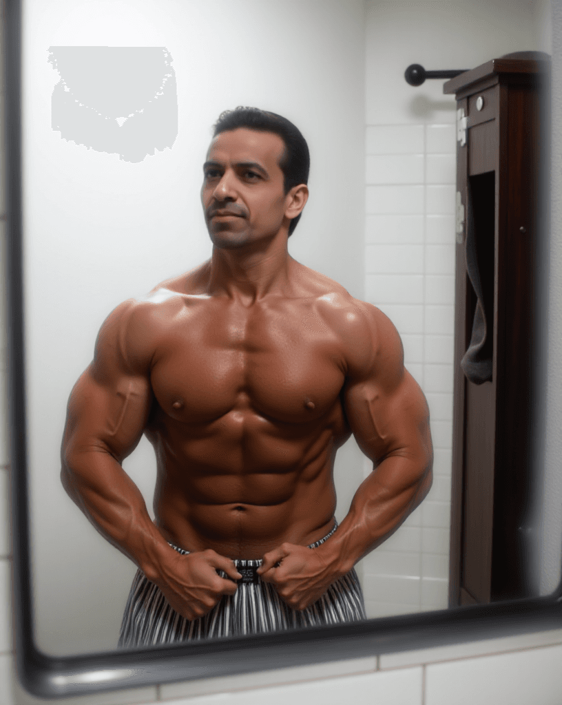 How One Morning Mirror Moment Became Viral Fitness Inspiration? #digen ai# #Free AI Video Generator#