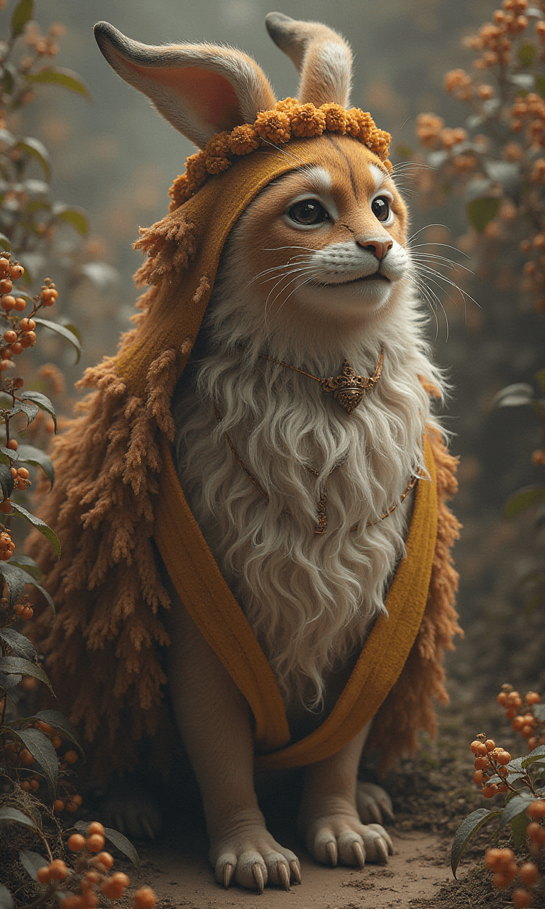 Enchanting Forest King: How AI Brought a Mystical Rabbit to Life #digen ai# #FreeAIVideoGenerator#