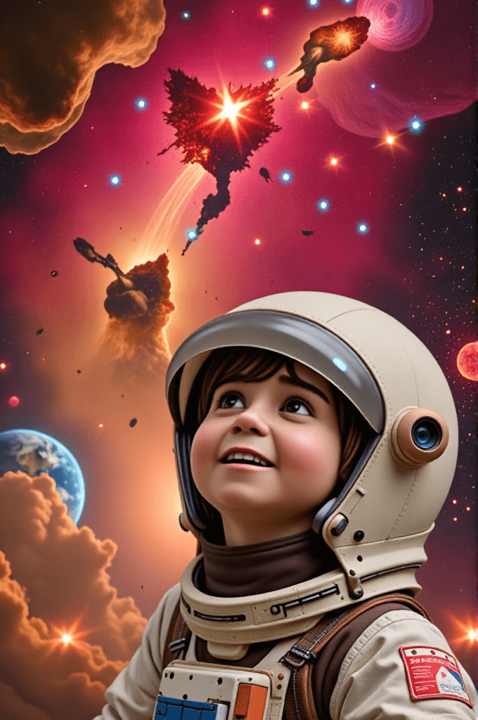 Astronaut Mia's Cosmic Discovery: How AI Brought Her Space Adventure To Life #digen ai# #FreeAI Video Magic#