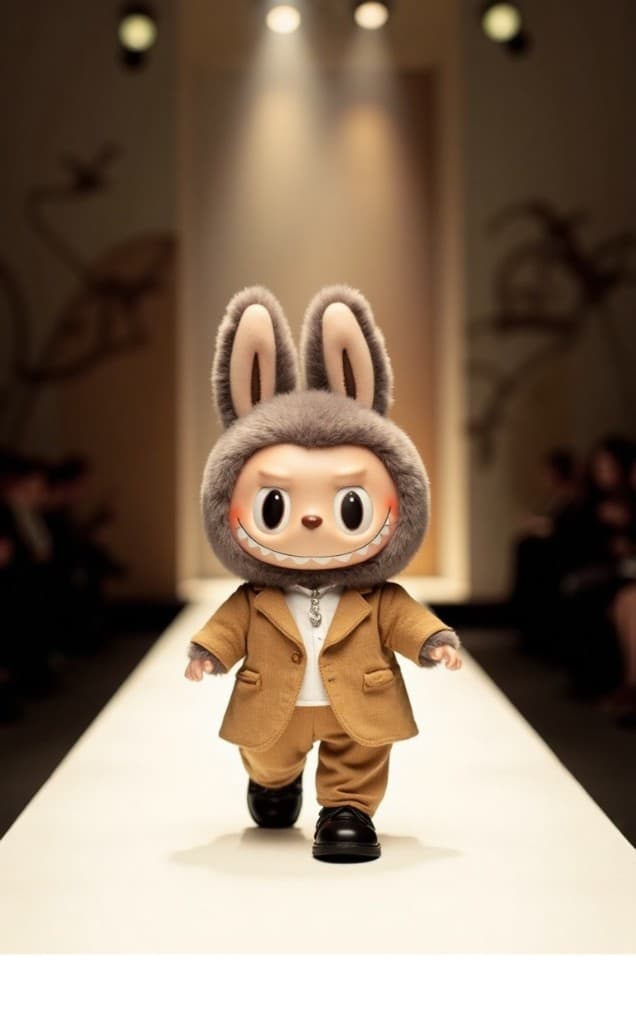 How AI Brought a Stylish Rabbit Doll to Runway Stardom #digenai #FreeAIVideoGenerator