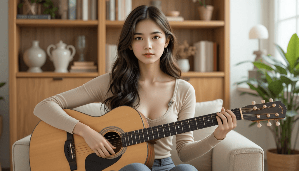 From Living Room to Viral Video: How AI Brought Emma's Guitar Magic to Life #digen ai #FreeAIVideoGenerator