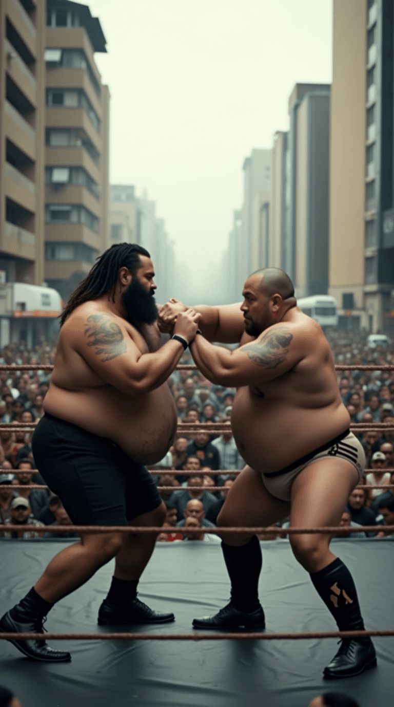 From Street Clash to Screen: How AI Brought Sumo Legends to Life #digen ai #FreeAIVideoGenerator