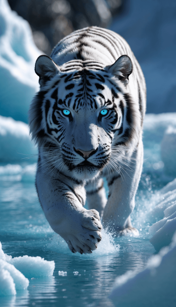 How to Bring Frozen Adventures to Life with AI: Create Your White Tiger Masterpiece #digenai #FreeAIVideoGenerator
