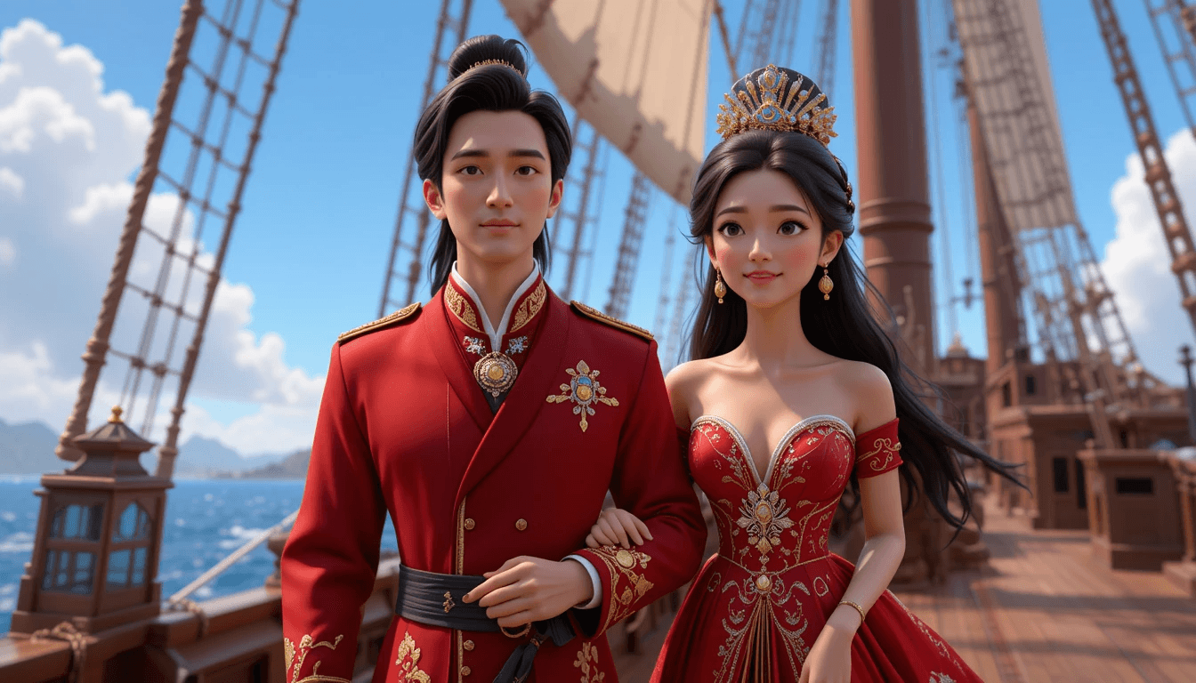 Sailing into Legend: How AI Brought This Royal Couple’s Epic Journey to Life #digen ai #FreeAIVideoGenerator