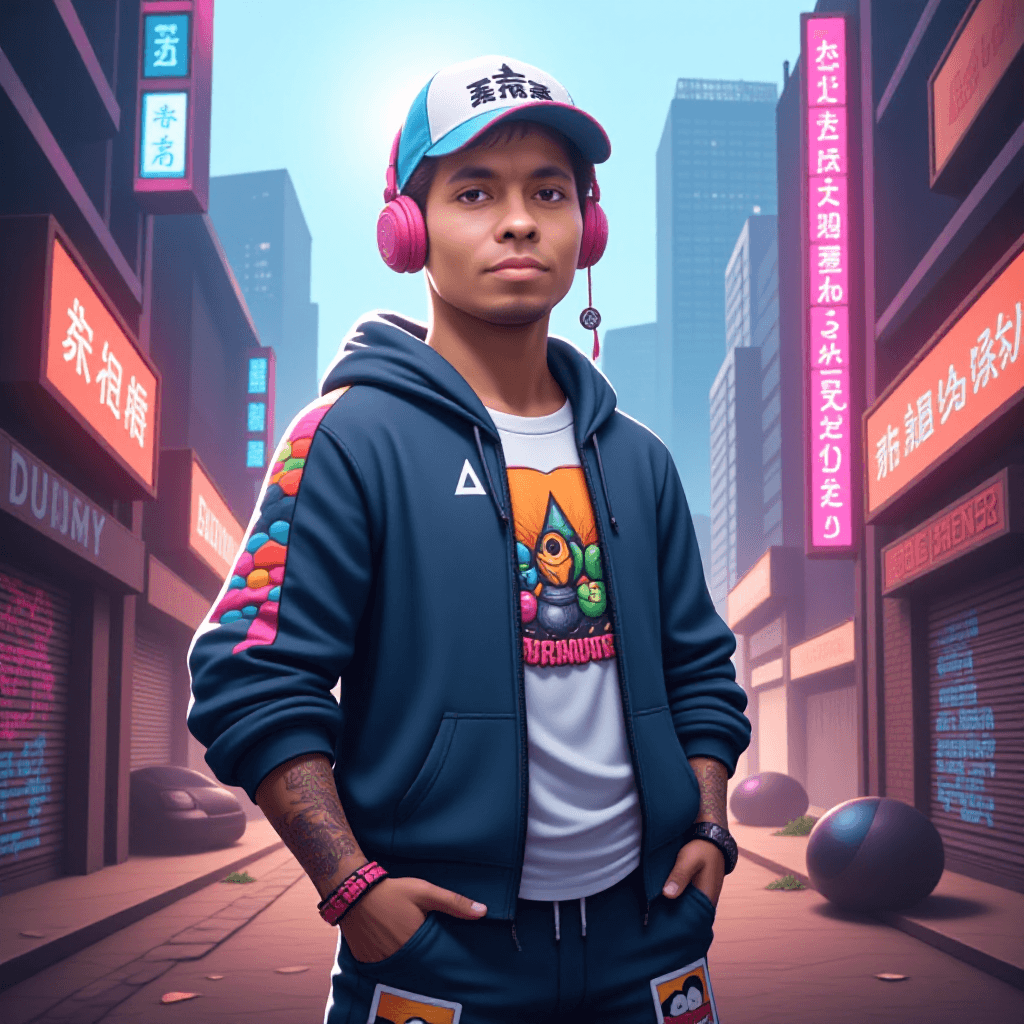 How a Street Artist Used AI to Turn Neon Nights into Viral Magic #digenai #FreeAIVideoGenerator