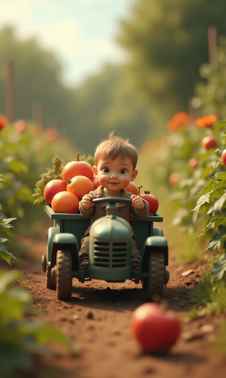 From Tomato Fields to Screen: How AI Brought Little Mia's Farm Adventure to Life #digenai #FreeAIVideoGenerator