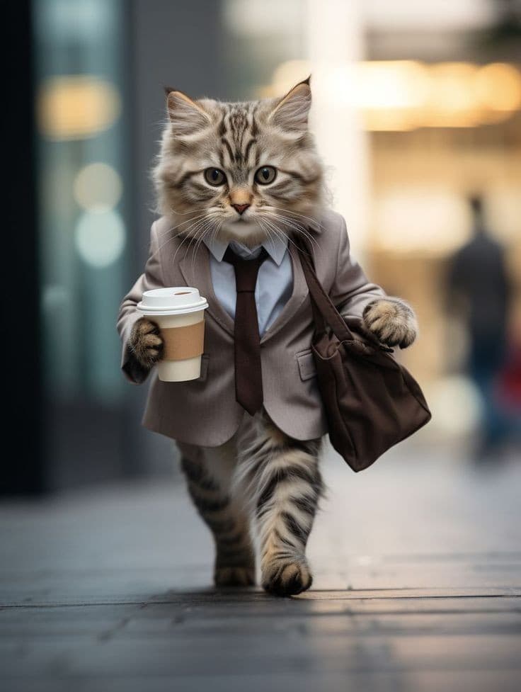 From Coffee Cup to Cloud Nine: How a Slick Cat Conquered the City with AI Video Magic #digen ai# #FreeAIVideoGenerator