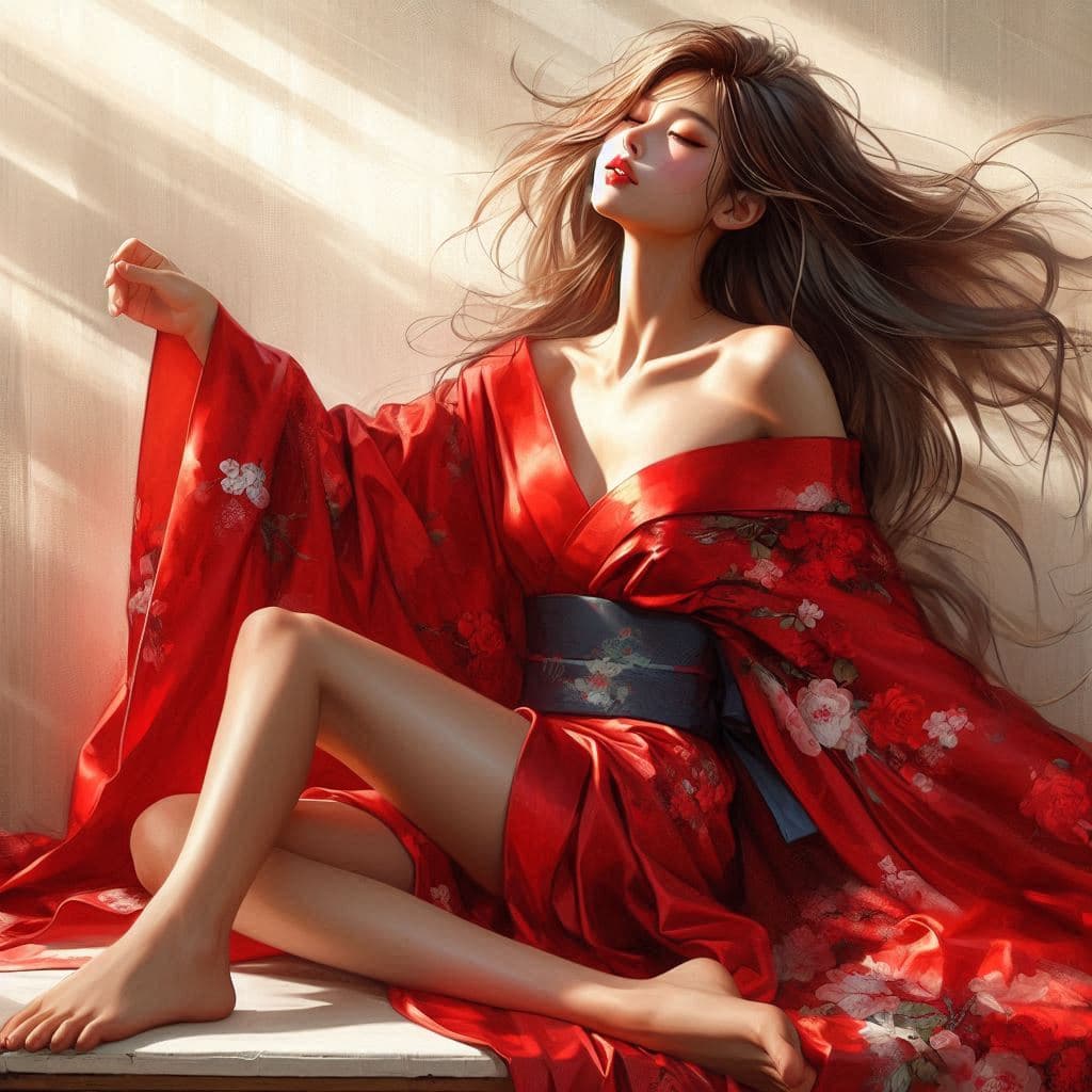How AI Brought Timeless Beauty to Life: A Kimono-Wearing Visionary’s Story #digen ai #FreeAI