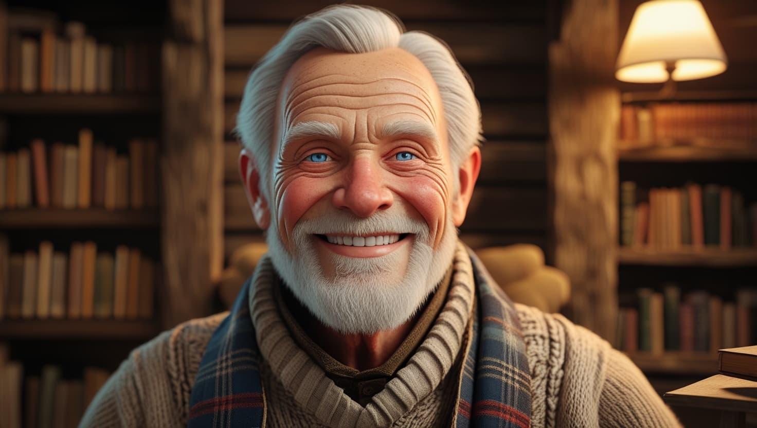 How an Elderly Gentleman’s Library Became a Viral AI Video Masterpiece #digenai #FreeAIVideoGenerator