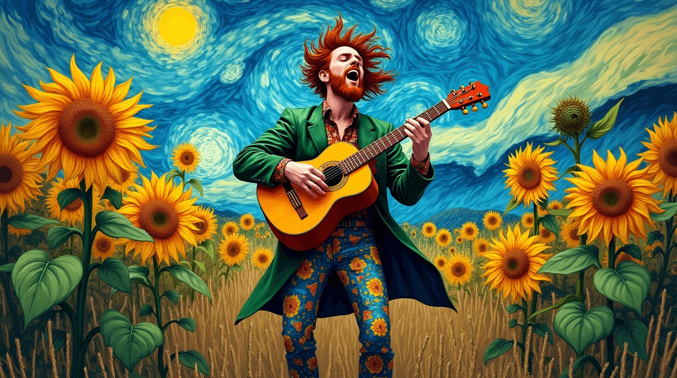 How This Artist Captured Van Gogh’s Spirit with AI Video Magic? #digen #FreeAIVideoGenerator