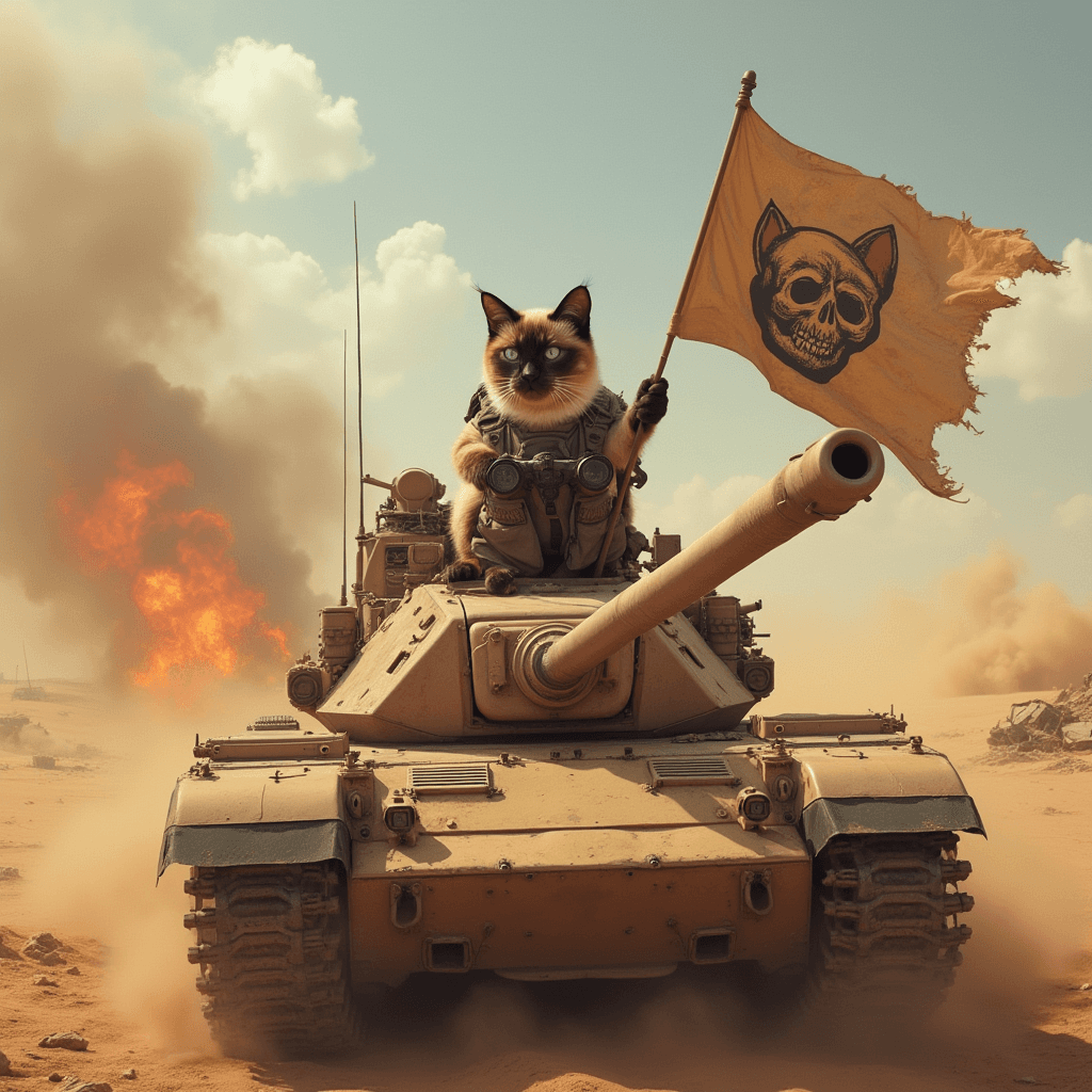 How Did This Tactical Cat Take Over the Desert? Create Your Own Epic AI Videos with Digen! #digenai #FreeAIVideoGenerator