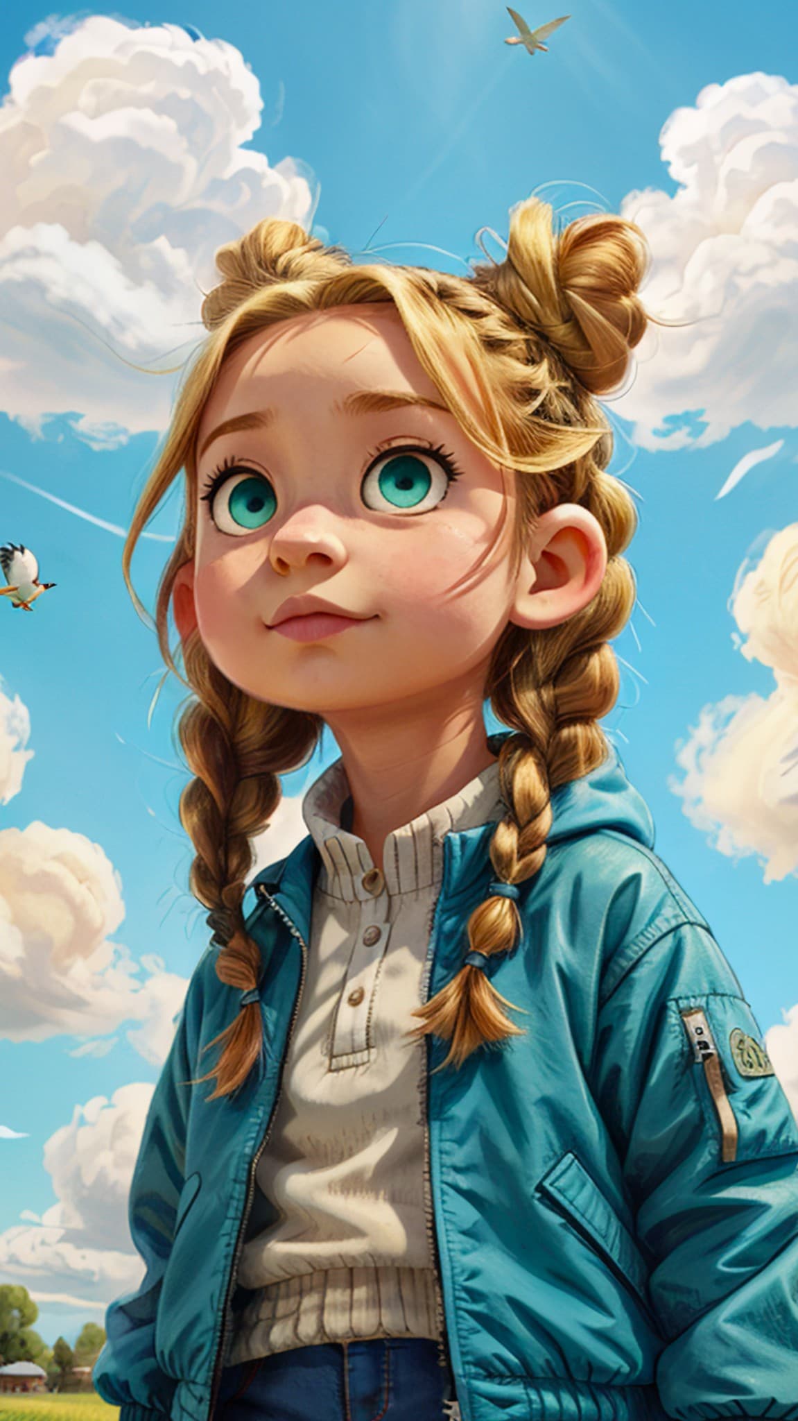 How Mia Captured Her Skybound Day with AI Magic #digenai #FreeAIVideoGenerator