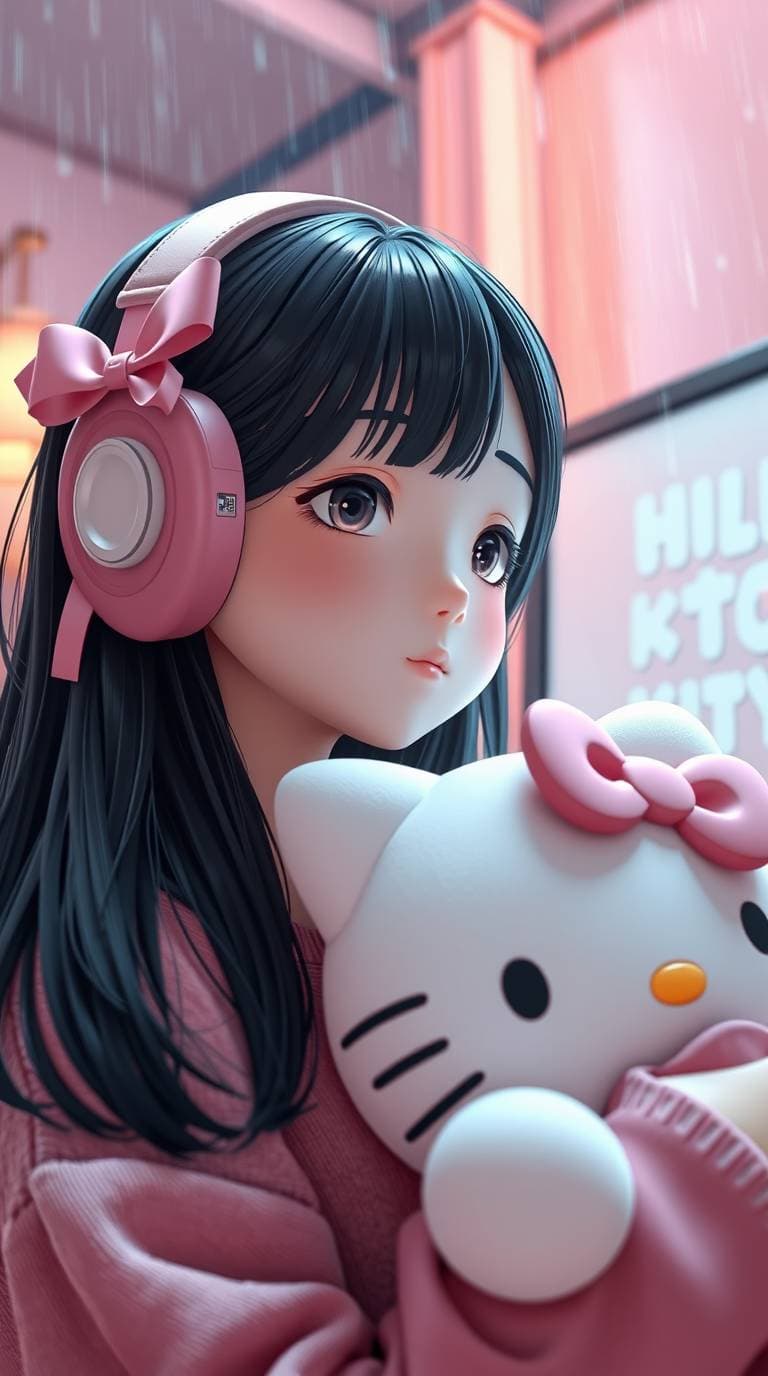 How a Rainy Day Sparked Magic: Creating Hello Kitty City with AI #digen ai# #FreeAIVideoGenerator