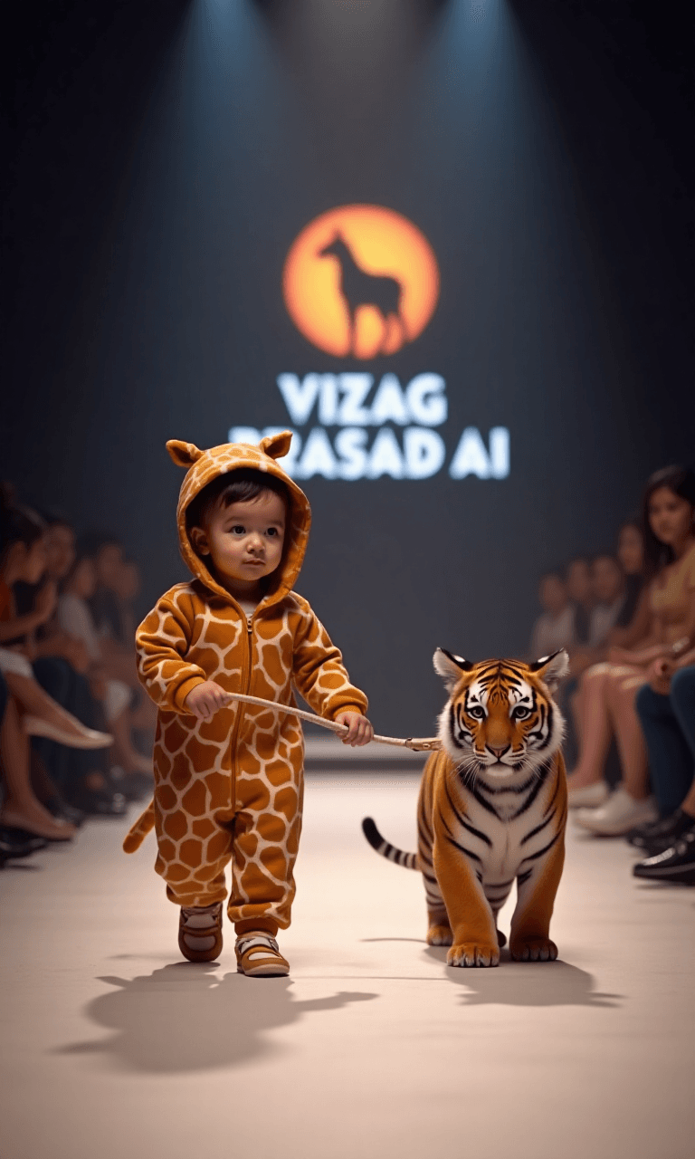 How AI Made This Toddler’s Giraffe Onesie & Tiger Runway Dream Possible #digenai #FreeAIVideoGenerator