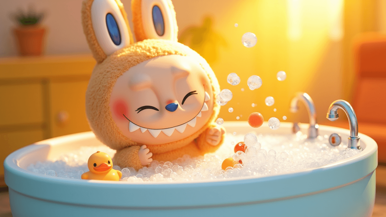 How AI Brought Bubbles' Bubble Bath Adventure to Life #digenai #FreeAIVideoGenerator